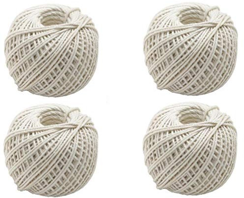 Danlai Baumwollbäder Schnurnahrungsmittel Safe Kochschnur Zum Binden Von Fleisch, Die Wurst-traversen-Truthahn-Saiten Grill-Werkzeuge (220ft)