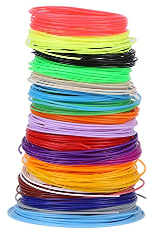 Filapen 3D Pen Filament PLA, 20 Färger, 1.75mm, Återanvändbar, Biologiskt Nedbrytbar, Luktfri, för Barn
