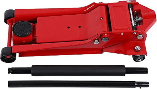HACSYP wagenheber hydraulisch Hydraulischer Wagenheber, 3-Tonnen-Bodenheber, werkzeuggeschweißte Struktur for LKW, SUVs, landwirtschaftliche Fahrzeuge, Autozubehör