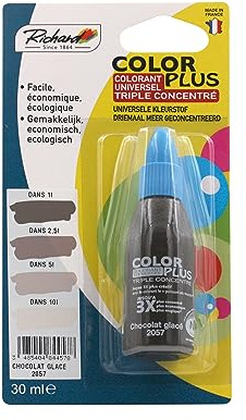 Générique Colorant Universel TRIPLE CONCENTRE Pour peinture jusqu'a 10 Litres - 30ml – Made in France - CHOCOLAT GLACE- 2057