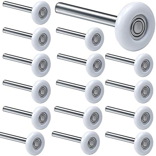 Kopinma 6200ZZ Lagerrollen für Garagentor, Langlebige Nylon-Garagentorrollen, Kugellager, 120 mm, Garagentor-Rolle mit Vorbau für Private und Gewerbliche Garagen Tore, 12 Pack