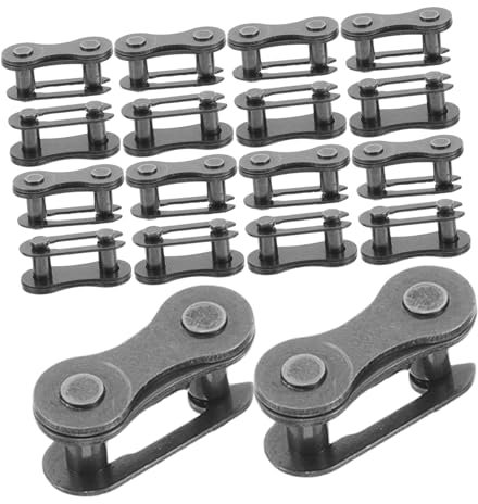 KICHOUSE 20pcs Sturdy Bike Chain Buckle Cycling Chain Link Steel Repair Accessories for Easy Installation Enhanced Riding Experience