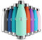 Trinkflasche Edelstahl 500ML, BPA-frei, Wasserflasche, Auslaufsichere Isolierflasche Doppelwandig, Thermosflasche, Trinkflasche Kohlensäure Geeignet, Water Bottle für Fitness, Schule, Kinder