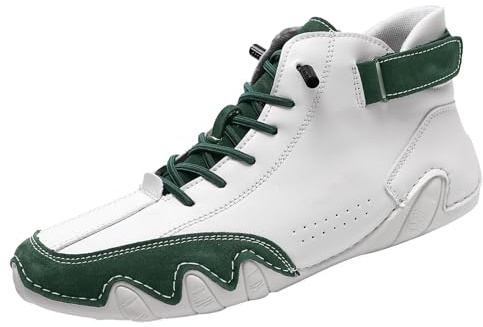 Scarpe impermeabili da uomo – Stivali da uomo a piedi nudi, ergonomiche, impermeabili, per attività all'aria aperta, larghe, a piedi nudi, scarpe da barca unisex, verde, 40 EU