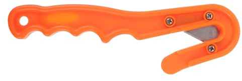 TOBBOMEY Coltello da Sub ad Alta Sicurezza Arancione 5,6x20 Cm Tagliacavi Subacqueo Compatto in Acciaio e Pp per Immersioni, Strumento di Salvataggio con Lama Affilata per Reti e Corde,