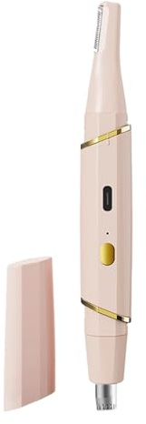 Recortador De Cejas Afeitadora Eléctrica con Carga USB | Recortador de Nasal de Doble Cabeza Para Nariz, Facial, Barba, Mujeres, Hombres, Hogar, Viaje y Viaje de Negocios