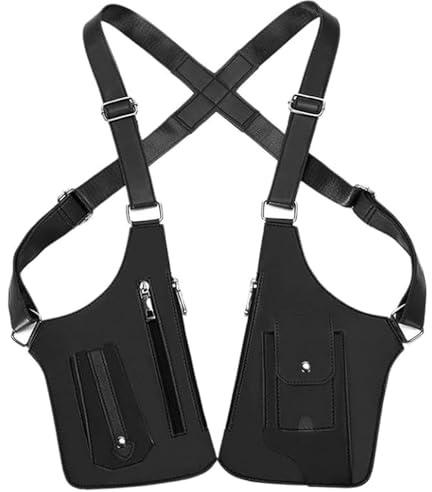 Premium Faux Leather Unisex Underarm Holster Bag, Adjustable Shoulder Crossbody Bag with Weak Magnetic Attraction & Hidden Anti-Pickpocket Design