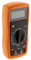 Zenitech - Multimetro Antishock 17 Calibri - Schermo LCD 15mm con Spegnimento Automatico 15 Min - Pulsante di Mantenimento Misurazioni - Selettore Rotativo - Accessori Inclusi - Arancione