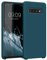 kwmobile Hülle kompatibel mit Samsung Galaxy S10 Hülle - Silikon Handy Case - Handyhülle weiche Oberfläche - kabelloses Laden - Petrol matt