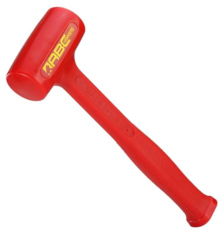 ABC HAMMERS Dead Blow Hammer - 21 oz. USA Made Polyurethane Hammer with Steel Reinforced Handle & 11.25 Overall Length - ABC1DB