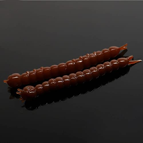 Libra Lures Slight Worm 3,8cm - Brown - 15Stück | Creaturebait