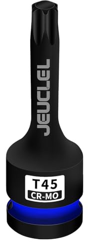 JEUCLEL T45 1/2 Zoll Antrieb Impact Torx Bit Stecknuss Cr-Mo Stahl Lengthen Torx Schraubendreher Stecknuss Adapter