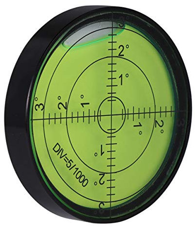 Housoutil Circular De Metal De Burbuja Pequeño Para Ingeniería Topografía y Uso Exterior De Burbuja Horizontal