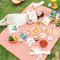 TFSZE 300x200cm Manta de Picnic, Grande Manta para Pícnic con Base Impermeable,Cheque Rojo Tapete de Picnic Plegable con Asa, Manta de Camping de Playa para Barbacoa al Aire Senderismo Parque Jardín
