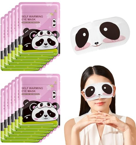 Xumann 12PCS Self Heating Eye Mask, Disposable Warming Heated Steam Eye Mask