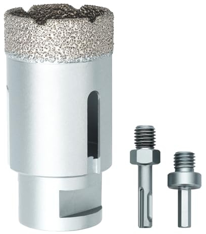 hsawbit 45mm Diamond Drill Bits for Porcelain Tiles, Tile Drill Bits Tile Cutters for Ceramic Tiles Glass Granite Marble with M14 Thread