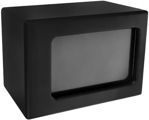 INOOMP Holzurne Für Haustiere Mit Fotogestell Kremationsurne Für Hund Und Katze Personalisierbar Mit Gravur Kleine Stilvolle Erinnerungsbox Für Verstorbene Tiere