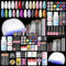 PEACECOLOR Acrylic Nail Kit with Nail Lamp Full Set for Beginner, 69PCS Nail Kit Acrylic Set 3 Colours Acrylic Powder and Liquid Glitter Powders Acrylic Nail Set with 4PCS Gel Nail Polish Starter Kit