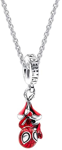Spider Man Cool Charms Pendentif Ensemble Charms Chaîne En Alliage Réglable Pendentif Spider Man Collier De Perles De Charmes D'araignée De Super-héros D'halloween Pour Garçons, Hommes, Femmes Filles