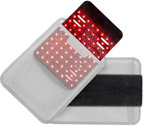 Hello Face Ceinture de thérapie à la lumière rouge amovible pour le corps et les hanches, portable 3 en 1 avec ceinture de thérapie par lumière rouge proche infrarouge pour soulager la douleur de la