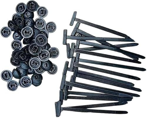 Hebilla universal de nailon, herramienta multiusos para bridas de plástico, soporte de bridas de nailon autobloqueante, para fijar guardabarros/protectores inferiores del motor u otras posiciones (60