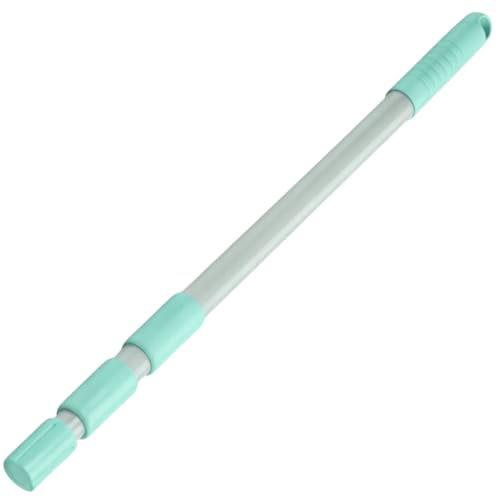 edihome, Limpia Cristales Telescópico Extensible con Longitud hasta 160 cm, Limpiacristales con 2 Cabezales, Rasqueta Tipo Escobilla de Silicona para Ventanas, Ducha y Espejo (Palo de Reemplazo)