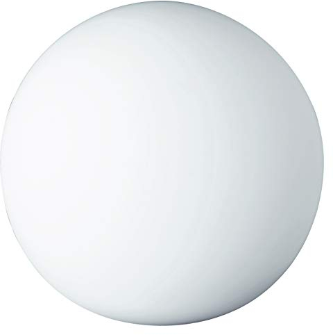 Reality Leuchten Tischleuchte Kugel, ohne Leuchtmittel, Durchmesser 20 cm, mit Schnurschalter, 1 x E27 maximum 25 W, Glas opal weiß R5220-07