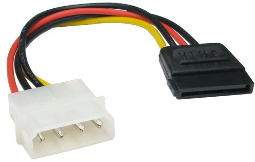kenable Molex LP4 4 pin to SATA 15 pin Power Adapter Cable Lead