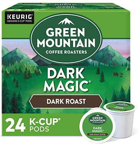 Grönt berg kaffe mörk magisk Keurig en-servering K-Cup pods, mörkt rostat kaffe, 24 stycken
