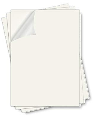 Blank Chocolate Transfer Sheets with Cocoa Butter for Cakes, Cookies & Candies – Unprinted Chocolate Transfer Papers (8.5X11) by Icinginks, White Cake Printer Chocolate Transfer Sheets Pack of 25