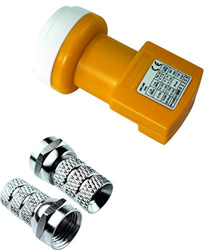 TELEVES Kit LNB 7475 + 2 Conectores F, UNIVERSAL todos los satélites
