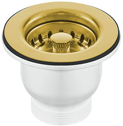 Astini, RAK, Rangemaster, Caple 65mm Gold Sink Strainer Waste MBSWSS85-90