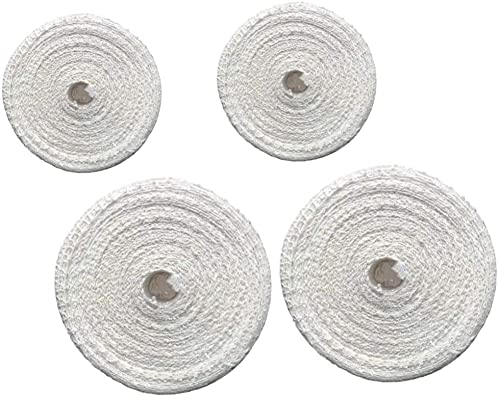 LATRAT 4 rotoli di rete per arrosti, rete elastica in cotone, per arrosti, per prosciutto, per tubi di riempimento, accessori da cucina, 100/300 cm, colore bianco