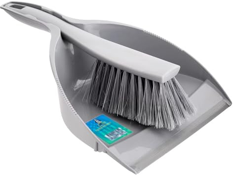 HOMESmith Made in Italy Dustpan & Brush Set, Grey