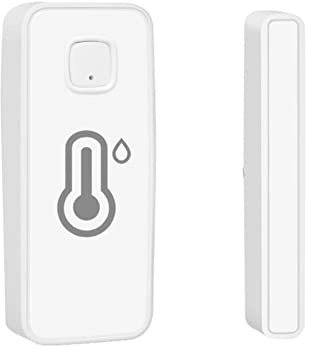para Tuya para Zigbee - Sensor de Ventana de Puerta con higrómetro de Temperatura, para Seguridad en el hogar, Requiere para Zigbee Hub Compatible con Alexa/Google Asistente para Puertas y Ventanas