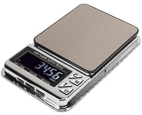Balance de Cuisine Numérique, Balance de Cuisine USB, Balance de Bijoux électronique avec Couvercle Pliable, Balance de Cuisine, Café, Pesée à Plat pour la Cuisine, le Café, la Pâtisserie, les Bijoux