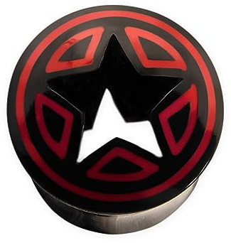 Fly Style Piercing Ohr Tunnel Plug - Ohr Piercings - Stern Horn Tunnel - Piercing Schmuck