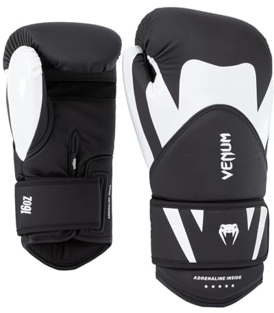 Venum Challenger 4.0 Boxhandschuhe - Schwarz-Weiß - 12 Oz