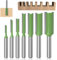 7 Teiliges Set Fräser für Oberfräse, Legierung Nutfräser 6mm Schaft, Schaft Nutfräser Holz Oberfräse, Fräser für Oberfräse, Mehrere Größen Fräser set, für Holz Fräser Schneiden Nutfräsen