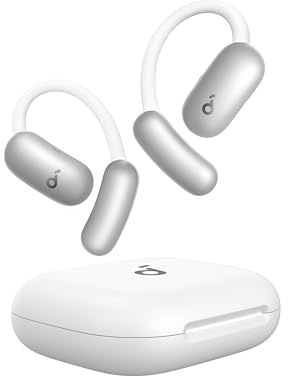 soundcore AeroFit 2 AI Assistant von Anker, Open-Ear-Kopfhörer, druckfreier Sitz, doppelt so kräftiger Bass, Echtzeit-Übersetzung, Hi-Res, 35 Stunden Wiedergabezeit, IP55
