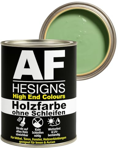 Alex Flittner Designs Möbelfarbe ohne Schleifen in Weißgrün RAL6019 | Kein Schleifen nötig - Direkte Anwendung auf alten Anstrichen, Holz, MDF oder lackierten Oberflächen - spart Zeit & Arbeit.