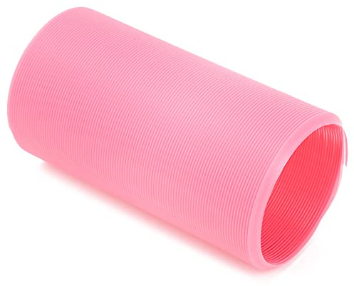RASTKY Zusammenklappbarer Haustiertunnel, Kleintiertunnel, Einziehbarer Tunnel, Spielzeug, Meerschweinchen, Chinchilla, Kleintier (PINK)