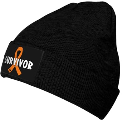QFZ Kidney Cancer Survivor Cozy Winter Thick Knitted Hat Stay Warm Style Cold Days Men Women Black