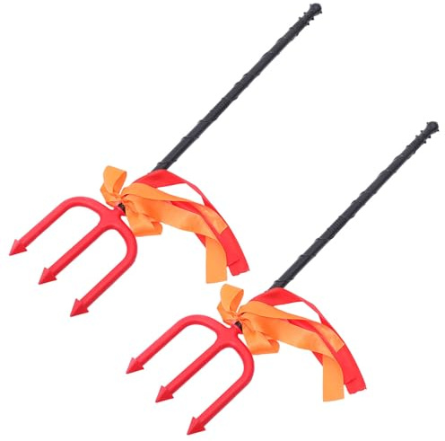 Warmhm 2 pezzi del Diavolo in Plastica Accessorio Costume Halloween per Adulti con Dettagli Accurati per Feste e Cosplay
