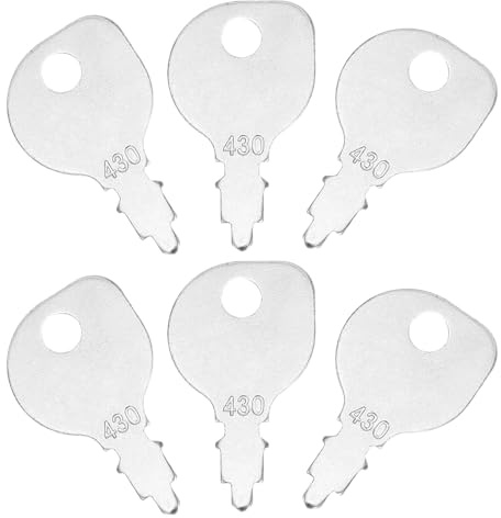 JOINPAYA 6 Piezas Llave de Encendido Resistente para Cortacésped y Tractor de Compatible con Kubota Repuesto Agrícola y Fiable para Maquinaria de Jardín