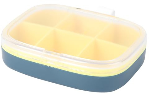 BIUDECO Organizer Pillole Settimanale Portatile con Scomparti Contenitore Plastica Resistente e Compatto Coperchio Trasparente Chiusura Sicura per Viaggi e Casa