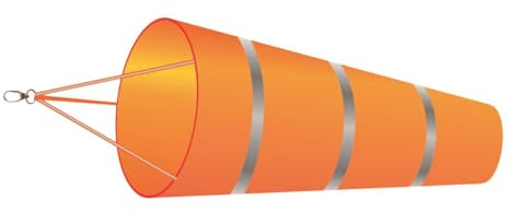 SUIOPPYUW Windsäcke für Outdoor Fans: Strapazierfähige Windsäcke in leuchtendem Orange, aus leichtem und robustem Material. Die sind reißfest und somit ideal für den Außenbereich geeignet.
