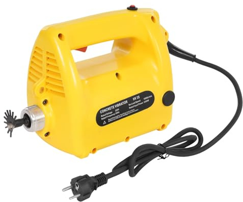 Elektrisch Betonrüttler, 2300W Innenrüttler Flaschenrüttler, 4m Betonverdichter, Leerlaufdrehzahl 18000r/min, 38mm Vibrationsstab Durchmesser