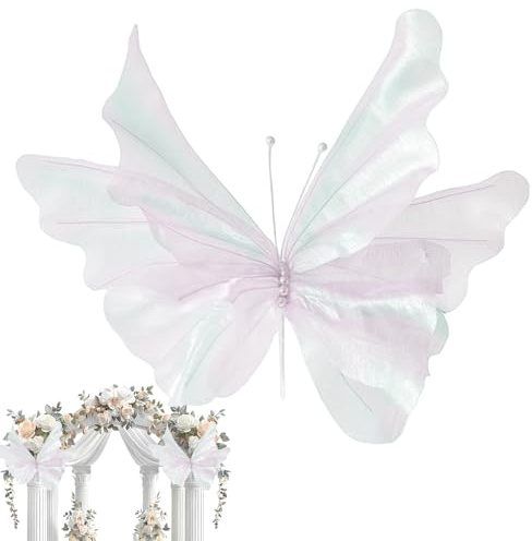 Opdestn Große Schmetterlings Deko | Traumhaft für Innen- und Außenbereiche - Partydekoration 3D Großschmetterling,Für Hochzeit Feiertag Feier Geburtstag Tür Esszimmer Terrasse