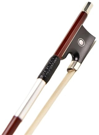 Professioneller Geigenbogen Brasilianischer Sandelholz Geigenbogen Rund 4/4 Silber Oder Gold 74cm(Silver,1/2)